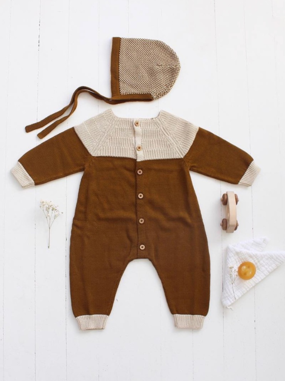 Heirloom Fin & Vince 2/3 knitwear romper